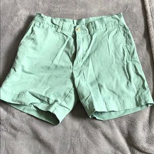 Green Polo Shorts 6”